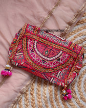 Load image into Gallery viewer, Chiraiya Pink Banjara Sling Bag