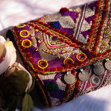 Load image into Gallery viewer, Purple Tassel & Coin Banjara Sling Bag
