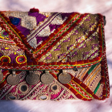 Load image into Gallery viewer, Purple Tassel & Coin Banjara Sling Bag