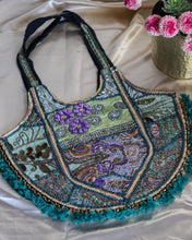 Load image into Gallery viewer, Zardosi Handcrafted Tote Bags