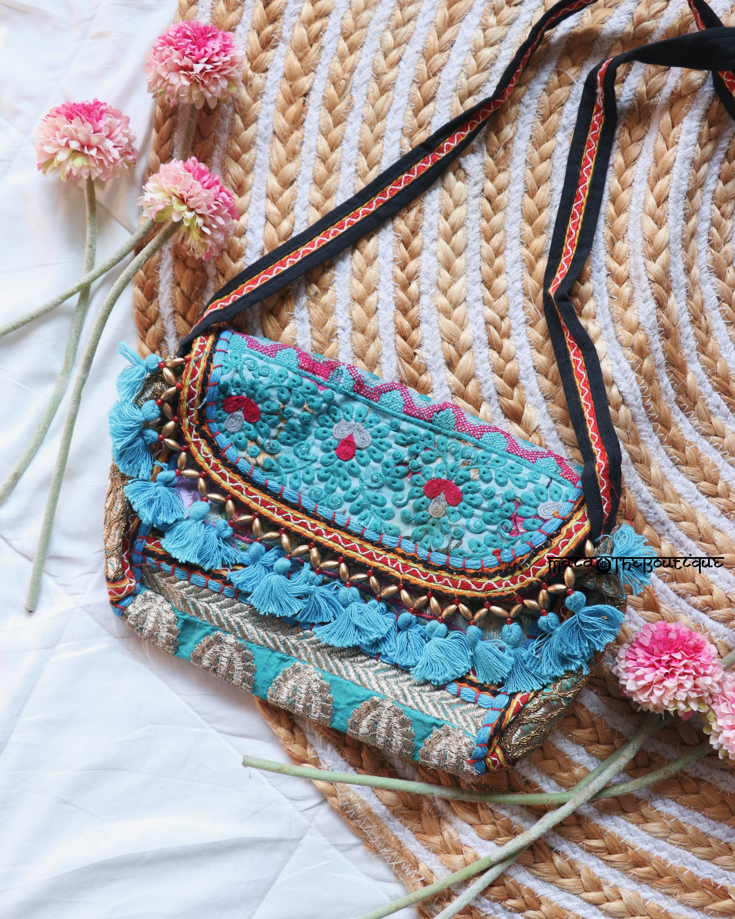 Boho sling crossbody clearance bag