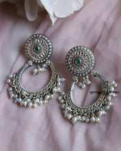 Load image into Gallery viewer, Arahi Silver Jhumkas
