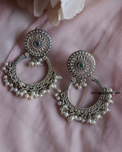 Load image into Gallery viewer, Arahi Silver Jhumkas
