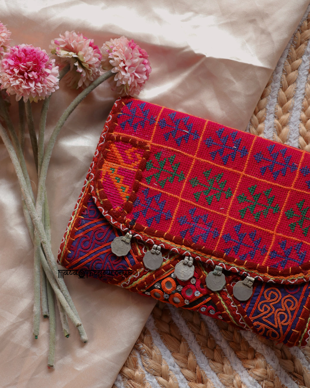 Multicolored Banjara Sling Bag with Sequins
